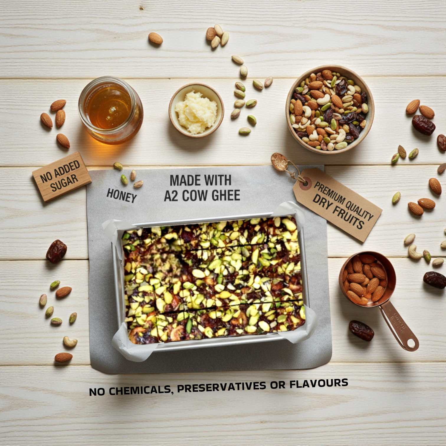 Dryfruit Delight Dates (Khajur Pak) - No Added Sugar