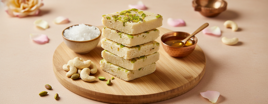 Is Kaju Katli Healthy? Calories, Nutrition & Rock Sugar Benefits (Sweetveda Version)