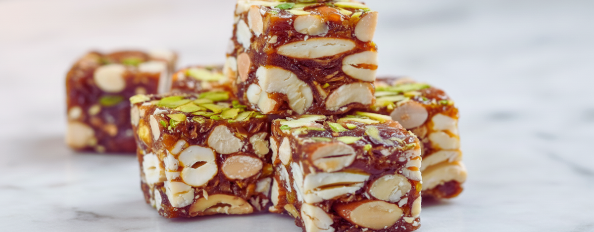 Khajur Pak – healthy dry fruit sweet made with dates and honey