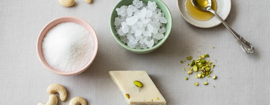 Misri vs Sugar: Is Mishri Really Healthier? Benefits, Side Effects, GI & The Best Sweet Alternatives