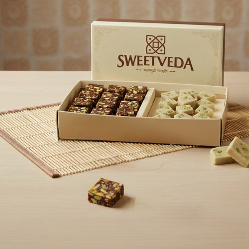 500GM Dryfruit Mix Mithai Box (Kaju Katli , Dates Delight)