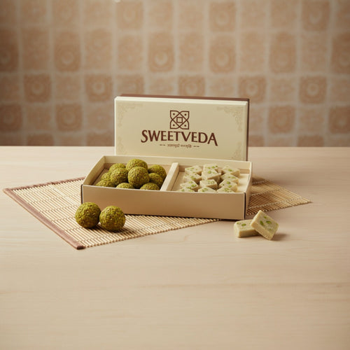 500GM Dryfruit Mix Mithai Box (Laddu , Kaju Katli)