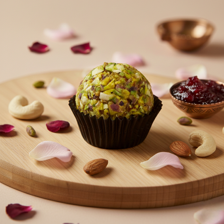 Dry fruit laddu with almonds,cashew and pistachio 
