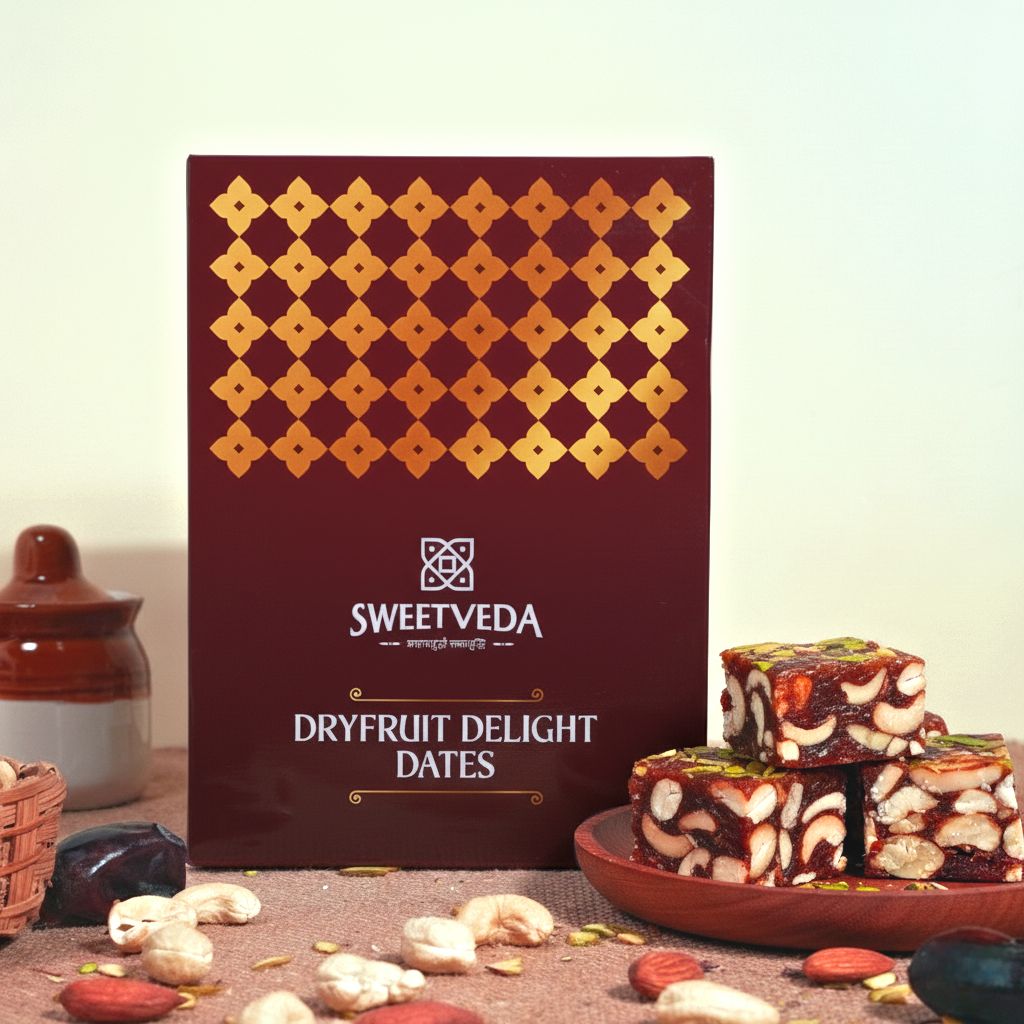 Dryfruit Delight Dates (Khajur Pak) - No Added Sugar