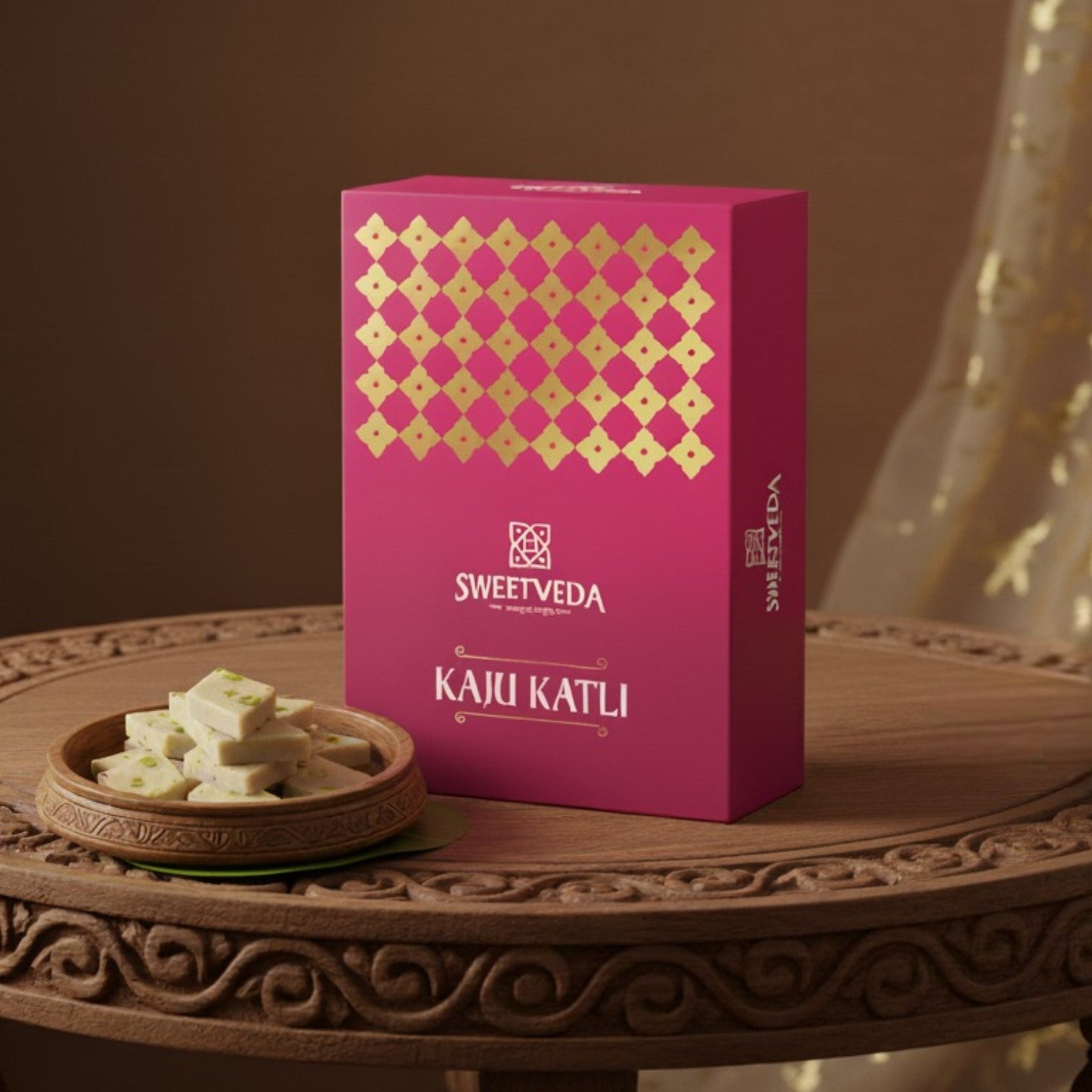 Premium Kaju Katli - Rock Sugar (Without Warakh & Mawa)